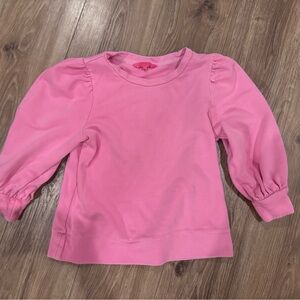 Lilly Pulitzer Suzy Scalloped Pink Crew Neck Sweater
